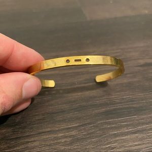 “R” Morse code cuff bracelet